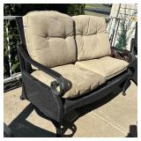 Patio Sofa, Chairs, Ottomans and Table