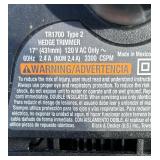 Black & Decker Hedge Trimmer Model: TR1700