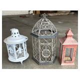 Three Stylish Outdoor Lanterns