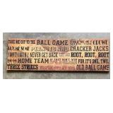Canvas Baseball Decorative Wall Hanging