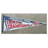 Minnesota Twins Baseball Pennants, Framed Decor and Wooden Plaque
