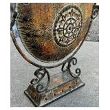 Stylish Metal Vase with Handles
