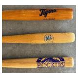 Miniature Bats from the Indians, Angels, Tigers, Rockies and More!