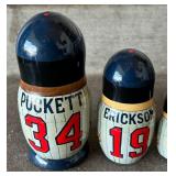 Minnesota Twins Baseball Nesting Dolls including Hrbek, Erickson, Tapani, Knoblauch and Puckett