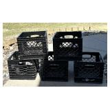 Five Plastic Crates