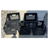 Five Plastic Crates
