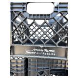 (7) Black Storage Plastic Containers