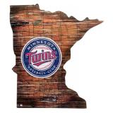 Vintage Twins Memorable including Wooden Minnesota Twins, Miniature Bats, License Plate and Banner