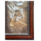 Framed Print "Tiger and Baby"
