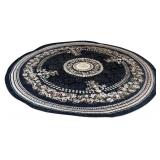 Gorgeous Rug by Optimum Round in Black and White