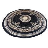 Gorgeous Rug by Optimum Round in Black and White