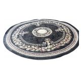 Gorgeous Rug by Optimum Round in Black and White