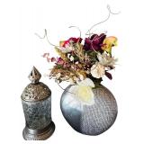 Shiney Home Decor including Vases, Faux Plant and Lidded Vessel