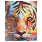 Beautiful Vibrant Tiger Decor including Large Colorful Canvas Print, Cookie Jar and More!