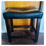 Petite Faux Leather Footstool