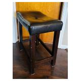 Petite Faux Leather Footstool
