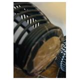 Whimsical Home Decor Including Indian Statue and Pair of Solar Candles