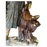 Rustic Style Cowboy Sculpture