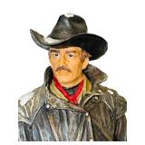 Rustic Style Cowboy Sculpture