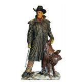 Rustic Style Cowboy Sculpture