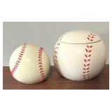 Baseball Motif Bank and Canister