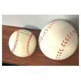 Baseball Motif Bank and Canister