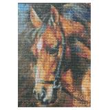 Framed Horse Motif Diamond Art