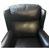 Black Leather Reclining Chair by Lane