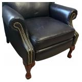 Black Leather Reclining Chair by Lane