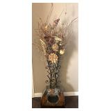 Beautiful Vase with Dried Florals and Foliage