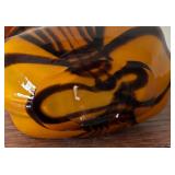 Murano Style Coin Purse Glass Vase