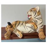 Playful Resin Tiger Decorative Figurine