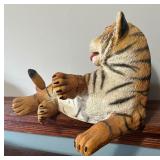 Playful Resin Tiger Decorative Figurine