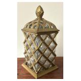Lidded Caged Glass Decorative Jar
