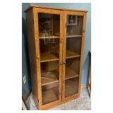 Vintage Two Door Glass Front Display Cabinet