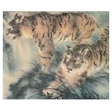 "Two Tigers" Print by Henry Wo Hue-Kee