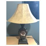 Pair of Tiger Accented Lamps
