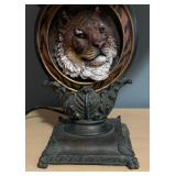 Pair of Tiger Accented Lamps