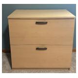 Blonde File Cabinet
