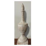 Candle Holder, Finial and Decorative Spheres