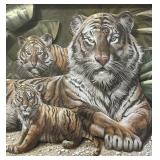 3D Shadowbox Style Tiger Decor