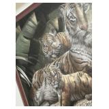 3D Shadowbox Style Tiger Decor