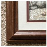 3D Shadowbox Style Tiger Decor