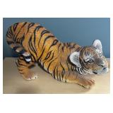 Playful Resin Tiger Figurine