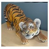 Playful Resin Tiger Figurine