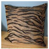 Tiger Print Accent Pillows and Table Runner