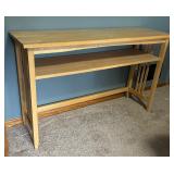 Beautiful Blonde Wood Console Table