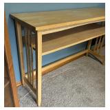 Beautiful Blonde Wood Console Table