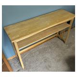 Beautiful Blonde Wood Console Table