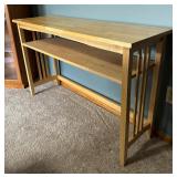 Beautiful Blonde Wood Console Table
